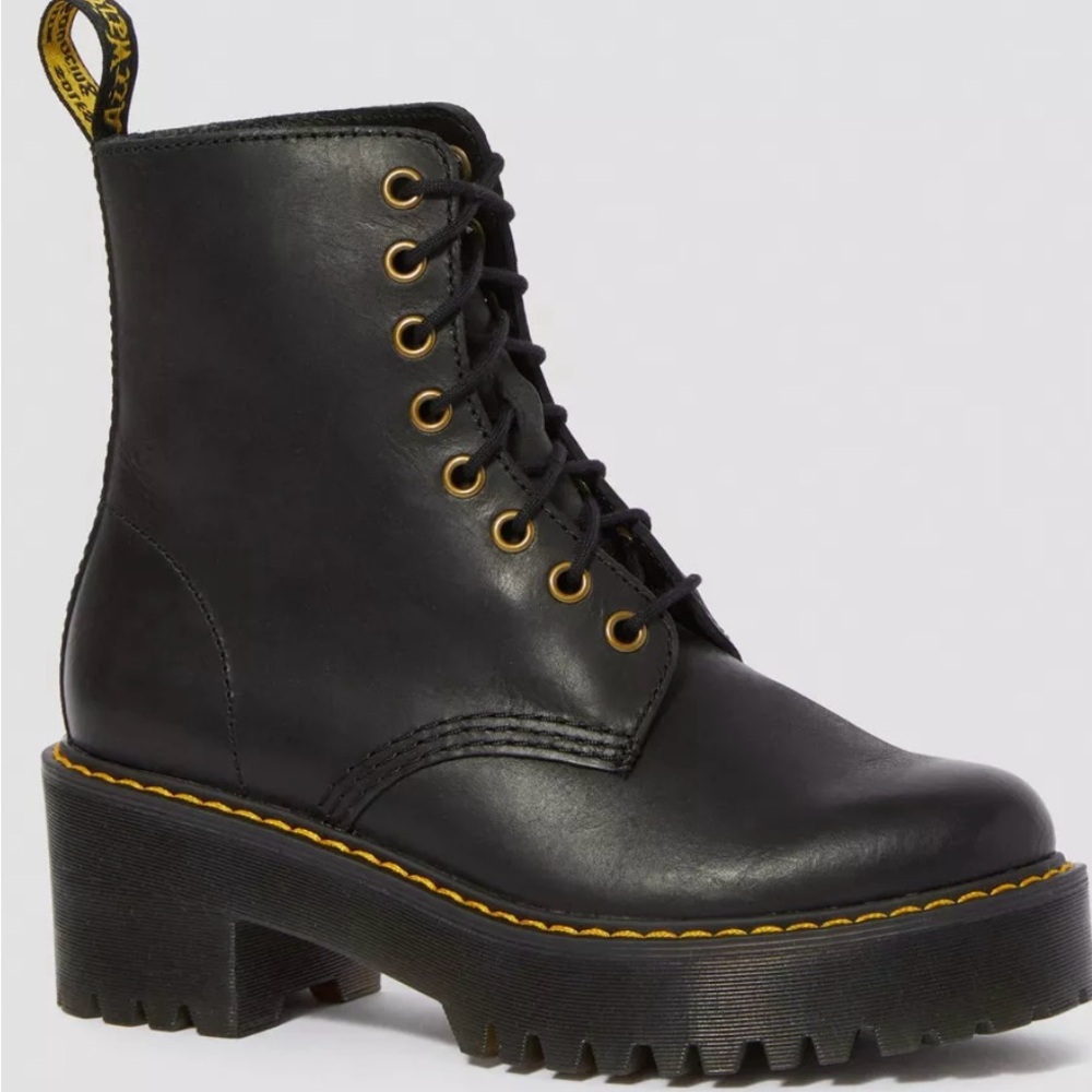 Dr Martens Black Leather Women's Boots